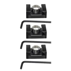 FEICHAO Mini Cold Shoe Mount Bracket with 1/4  Screws for Monitor LED Light Microphone DSLR Camera Cage