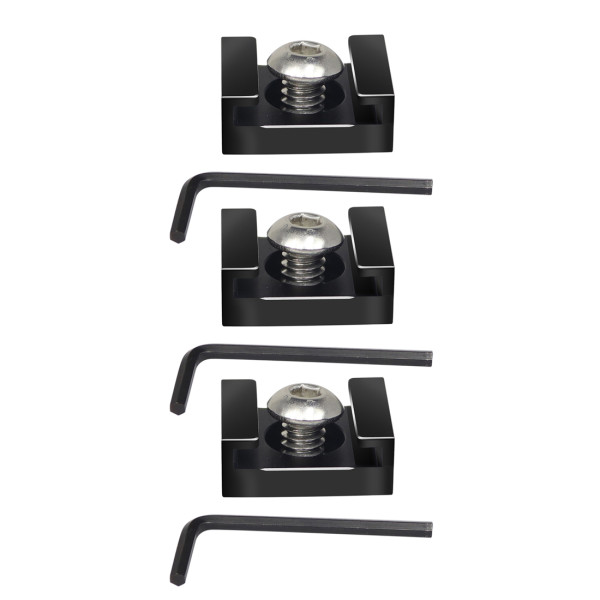 FEICHAO Mini Cold Shoe Mount Bracket with 1/4  Screws for Monitor LED Light Microphone DSLR Camera Cage