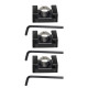 FEICHAO Mini Cold Shoe Mount Bracket with 1/4  Screws for Monitor LED Light Microphone DSLR Camera Cage