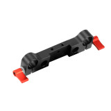 FEICHAO Dual Ports 19mm Rod Clamp Railblock 19mm-12mm M6 Mount for DSLR Camera Shoulder Rig System