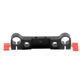 FEICHAO Dual Ports 19mm Rod Clamp Railblock 19mm-12mm M6 Mount for DSLR Camera Shoulder Rig System