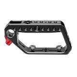Circular Top Handle Grip Cold Shoe Mount 1/4 3/8 ARRI 15mm Rod Clamp for SLR Camera Cage Rig Stabilizer Monitor Light Mic Holder