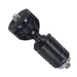 FEICHAO Anti-reverse Screw Mini Gimbal Holder Adjustable 1/4  Hole CNC Aluminum for ACTION 2 Camera Tripod