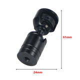 FEICHAO Mini Gimbal Holder Aluminum Alloy Adjustment Adapter 1/4 Compatible with GoPro Action Camera Tripod