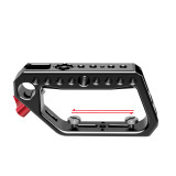 Circular Top Handle Grip Cold Shoe Mount 1/4 3/8 ARRI 15mm Rod Clamp for SLR Camera Cage Rig Stabilizer Monitor Light Mic Holder