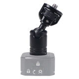 FEICHAO Mini Gimbal Holder Aluminum Alloy Adjustment Adapter 1/4 Compatible with GoPro Action Camera Tripod