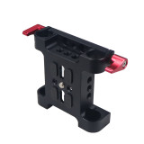 Quick Release Adapter Baseplate With 15mm Rod Clamp For DSLR Camera Cage Rig Shoulder Support System Photography Accessories