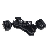 Magic Arm Multi-Function 360 Rotation Double Ball Head with Arri Pin 1/4 3/8 Screw Mount Adapter for Sony A7C DSLR Camera Cage