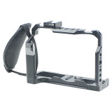 X-T4 Camera Rig Full Cage for FUJIFILM Fuji XT4 Formfitting Combo w/ Top Handle Grip Cold Shoe Mount Mutiful Thread Tripod Holes