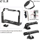 X-T4 Camera Rig Full Cage for FUJIFILM Fuji XT4 Formfitting Combo w/ Top Handle Grip Cold Shoe Mount Mutiful Thread Tripod Holes