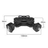 Magic Arm Multi-Function 360 Rotation Double Ball Head with Arri Pin 1/4 3/8 Screw Mount Adapter for Sony A7C DSLR Camera Cage