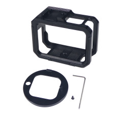 Aluminum Alloy Housing Border Protector Protective Frame Case For Gopro 13 9 10 11 Action Camera Accessories Cold Shoe Mount 1/4 Screw