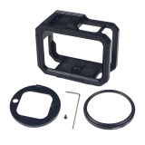 Aluminum Alloy Housing Border Protector Protective Frame Case For Gopro 13 9 10 11 Action Camera Accessories Cold Shoe Mount 1/4 Screw