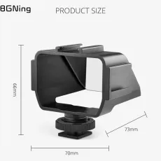 Plastic Vlog Camera Flip Screen with 3 Cold Shoe Mount for Sony A6500/6300 for Fuji XT20/30 for Canon for Nikon SLR Accessories