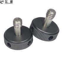 2PCS/lot 1/4 -12 Stainless Steel Thumb Knob Lock Screw Adapter for SLR Camera Stand Flash Light Bracket Photo Studio Accessories