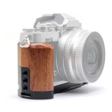Wooden Side Handle Bracket Tripod Quick Release Plate Base L Type Handgrip For NIKON ZFC z-fc Digital Camera Tripod Accessories
