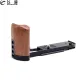 Wooden Side Handle Bracket Tripod Quick Release Plate Base L Type Handgrip For NIKON ZFC z-fc Digital Camera Tripod Accessories