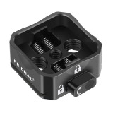 Camera Dual Lock Quick Release Plate Clamp Tripod Adapter Base  for 38mm Arca-type Standard Mount w/ 1/4 Screw for DSLR Cameras