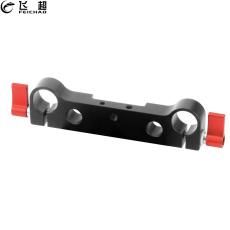 Dual 19mm Rod Clamp Railblock 19mm& 12mm/15mm M6 ARRI Rosette Mount Holder Extension for DSLR Camera LWS Support Photo Video Rig