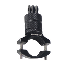 NovelGoal Aluminum Bicycle Clip 360 Degree Rotaty Bike Cycling Handlebar Adapter Camera Stand Motorcycle Mount for GoPro 8 7 SJCam Yi Part