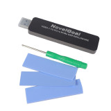 NovelGoal LM903 USB3.1 to PCI-E M.2 M-key TYPE-A SSD Hard Disk Box Adapter External Enclosure Case for NVME 2242/2260/2280 SSD