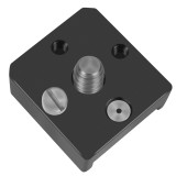 Cold Shoe Mount Adapter Base with 1/4  Mounting Screw for DSLR Camera Cage Flash LED Light Microphone Bracket Hot Shoe Adapter