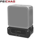 2in1 Magnetic Charging Base Foldable Tripod Mount 1/4  Power Supply for DJI ACTION 2 Action Camera Car Motorcycle Helmet Holder