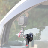 Hand Pump Vacuum Suction Cup with 1/4 3/8  ARRI Locating Hole for GoPro Insta360 Action Camera Bracket Auto Car Lamp Stand Mount
