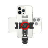 360 Rotatable Vertical Shooting Mobile Phone Clamp Holder Live Bracket Clip 2x Cold Shoe Mount for Smartphone Vlog Camera Tripod
