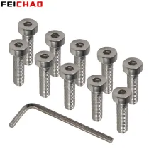 10Pcs M5 Screw Bolt Stainless Steel 304 Allen Hexagon Socket Short Cap Head Screw Bolts for GoPro for DJI Action Insta360 Camera