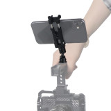 FEICHAO Multifunctional Phone Clip 360-degree Adjustment for mobile phones with a width of 62~87mm Extension Live Monitor Bracket