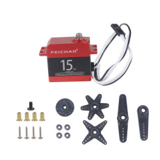 FEICHAO Waterproof Servos 9KG 15KG 20KG 25KG 30kg 35kg 40KG 180 270 360 Degree Large Torque Digital Servo Metal Gear For RC Truck  1/8 1/10 Car