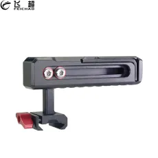 NATO Top Handle For Sony Canon Nikon DSLR Camera Cage Rig with Cold Shoe Mount 1/4 Arri Hole for Microphone LED Light Monitor