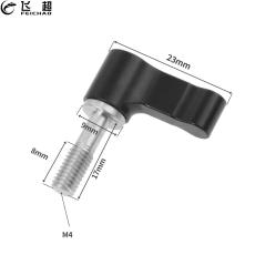 Stainless Steel 304 M4*17mm L-shaped Handle Thumb Screw for Gopro 10 Action Camera for Sony A7C DSLR Camera Connecting Screw