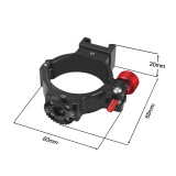 Gimbal Extension Ring Clip Cold Shoe Adapter 1/4  Rosette Gear for DJI OSMO 7 7P Mobile 2 3 4 5 6 OM5 Micr Light Phone Monitor Holder