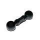 FEICHAO 17mm Double Ball Adapter Extension Ball Mount Connecting Joint Motorcycle Rod Holder Camera Phone Tablet GPS Bike Mount Bracket