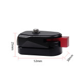 FEICHAO Camera Quick Release Plate 1/4 Screw for SLR Micro Single Camera