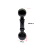FEICHAO 17mm Double Ball Adapter Extension Ball Mount Connecting Joint Motorcycle Rod Holder Camera Phone Tablet GPS Bike Mount Bracket
