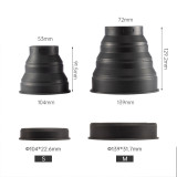 Rubber Camera Lens Hood Anti-glass Ultimate Anti-reflective Silicone Hood Reflection-Free Photo for Nikon Canon Sony DSLR Camera