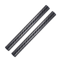 2x Dia 15mm Carbon Fiber Tube Rod 10cm 15cm for Follow Focus Rail System Camera Cage Grip Studio Photo Accessories