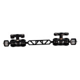 FEICHAO 11  Dual Ballhead Articulating Magic Arm Extension Bar with 1/4  Screws for SLR Camera Hot shoe Ball Monitor Mount