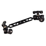 FEICHAO 11  Dual Ballhead Articulating Magic Arm Extension Bar with 1/4  Screws for SLR Camera Hot shoe Ball Monitor Mount
