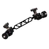 FEICHAO 11  Dual Ballhead Articulating Magic Arm Extension Bar with 1/4  Screws for SLR Camera Hot shoe Ball Monitor Mount