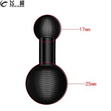 Dual Ball Socket Arm Mounting Adapter 1 inch 25mm Ballhead to 25mm/17mm for Gopro Action Camera Smartphone GPS Bracket Converter