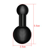 Dual Ball Socket Arm Mounting Adapter 1 inch 25mm Ballhead to 25mm/17mm for Gopro Action Camera Smartphone GPS Bracket Converter