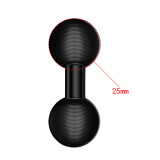 Dual Ball Socket Arm Mounting Adapter 1 inch 25mm Ballhead to 25mm/17mm for Gopro Action Camera Smartphone GPS Bracket Converter