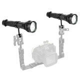 Diving Flashlight Mount Holder Bracket Strobe Arm Adapter Ball Mount for Underwater Photography for Gopro EKEN Action Camera
