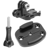 Aluminum Quick Release Tripod Mount Flat Surface Buckle Base Sports Camera Interface Adapter for Gopro 13 10 9 8 7 Vlog Accessories