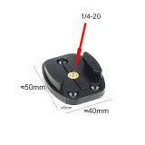 Aluminum Quick Release Tripod Mount Flat Surface Buckle Base Sports Camera Interface Adapter for Gopro 13 10 9 8 7 Vlog Accessories