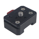 Quick Release Mount Plate Board Anti-shake Clamp V Port for Gopro 13 11 for Insta360 for OSMO Action Cameras Gimbal Tripod DSLR Cage